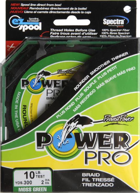 Power Pro Braided Line Moss Green 300 yds. - 10 lb. Test Green 255232