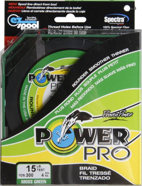 Power Pro Braided Line Moss Green 300 yds. - 15 lb. Test Green 206730