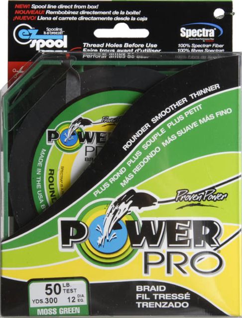 Power Pro Braided Line Moss Green 300 yds. - 50 lb. Test Green 792697