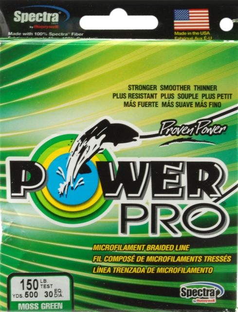 Power Pro Braided Line Moss Green 500 yds. - 150 lb. Test Green 047970