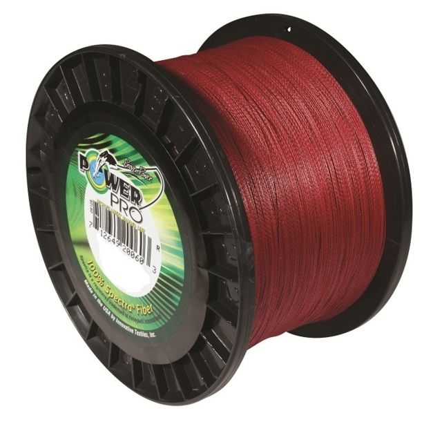 Power Pro Braided Line Vermilion Red 150 yds. - 15 lb. Test Red 051617