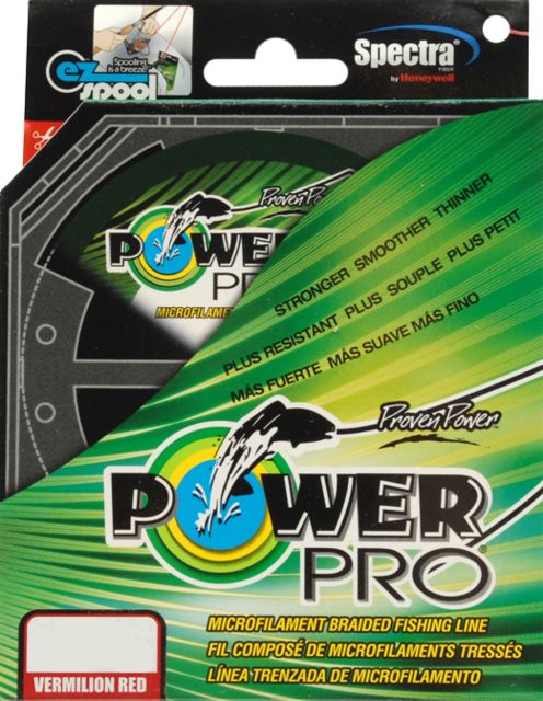 Power Pro Braided Line Vermilion Red 150 yds. - 20 lb. Test Red 051618