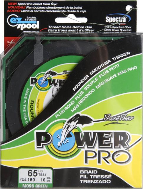 Power Pro Braided Line Vermilion Red 150 yds. - 65 lb. Test Red 051622