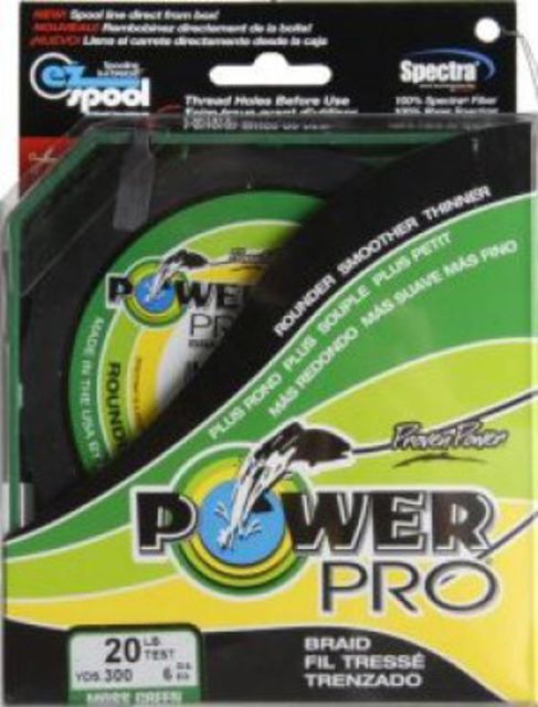 Power Pro Braided Line Vermilion Red 300 yds. - 50 lb. Test Red 051632