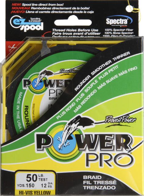 Power Pro Braided Line Yellow 150 yds. - 50 lb. Test Yellow 714048