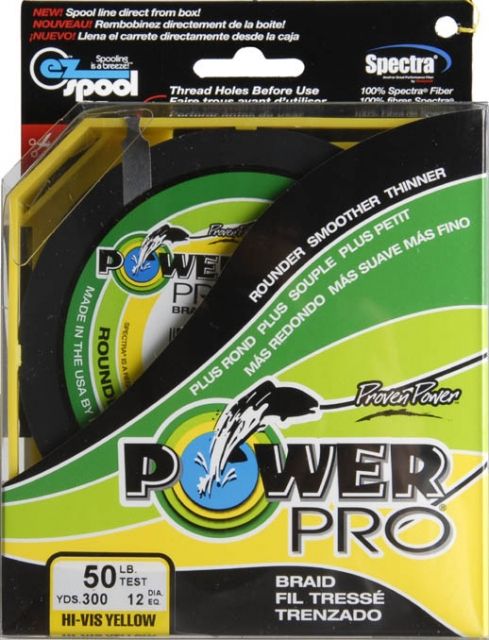 Power Pro Braided Line Yellow 300 yds. - 50 lb. Test Yellow 725911