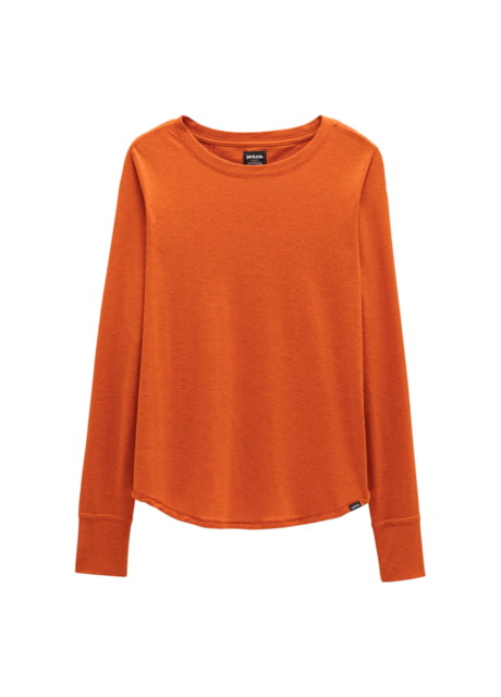prAna Cozy Up Long Sleeve Tee - Women's Fireside Heather Medium