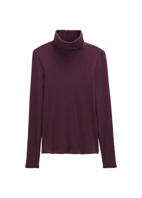 prAna Foundation Rib Turtleneck - Women's Mulberry Heather Small