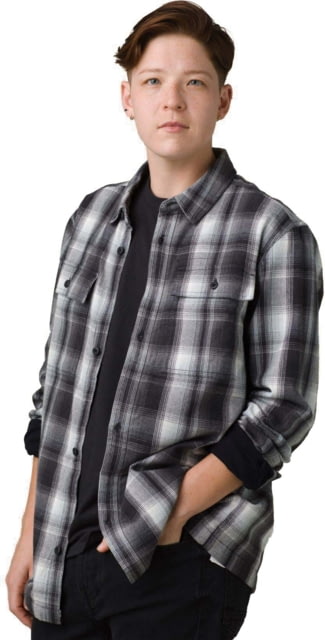 prAna Glover Park Lined Flannel Black Small