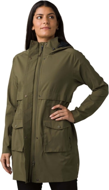 Prana prAna Othello Falls Trench - Womens Cargo Green XS