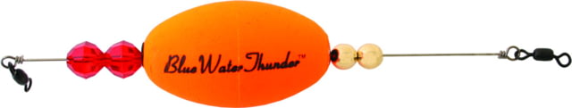 Precision Tackle Blue Water Thunder Oval 2.5in Weighted Sunglo Orange
