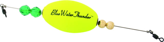 Precision Tackle Blue Water Thunder Oval 2.5in Weighted Yellow