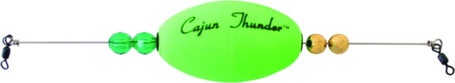 Precision Tackle Cajun Thunder Oval 2.5in Weighted Green