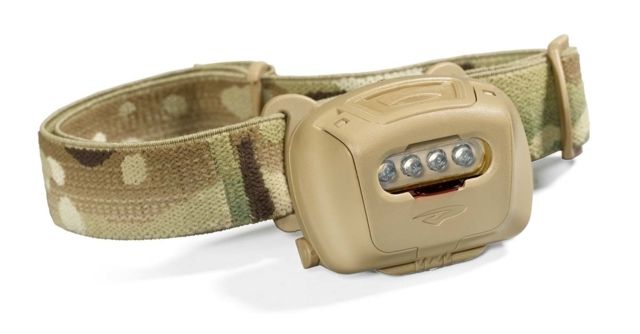 Princeton Tec Quad Tactical MPLS Headlamp w/ Interchangeable LED Lens Filter Multicam 60 Lumens