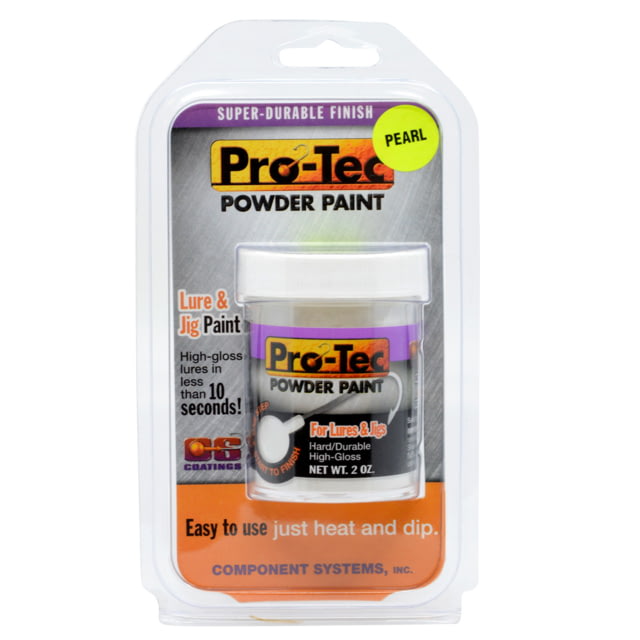 Pro-Tec Powder Paint White Pearl Pro-Tec Powder Paint Clam Shell 2oz.