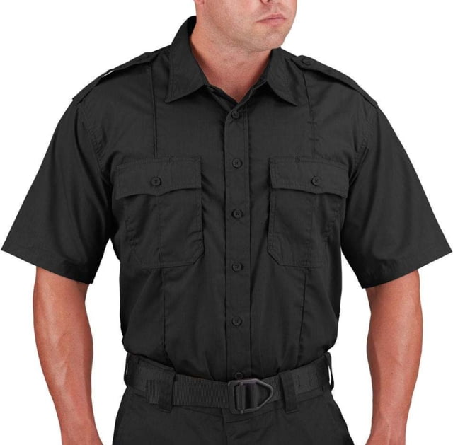 Propper Duty Ripstop Short Sleeve Shirt - Men's Black 4XL