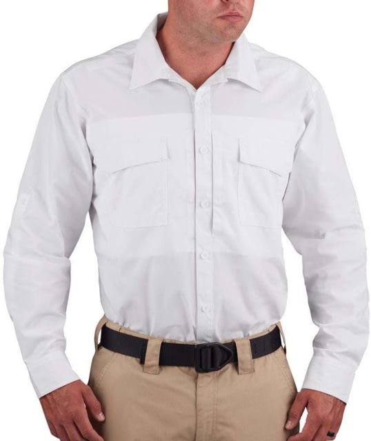 Propper RevTac Long Sleeve Shirt Poplin - Men's White Extra Large Regular Inseam
