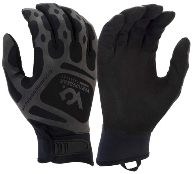 Pyramex Hook & Loop Compression Gloves – Men’s Black Large