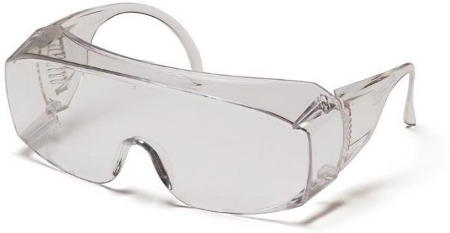 Pyramex Solo Safety Glasses - Clear Over Prescription Lens Clear Jumbo Frame
