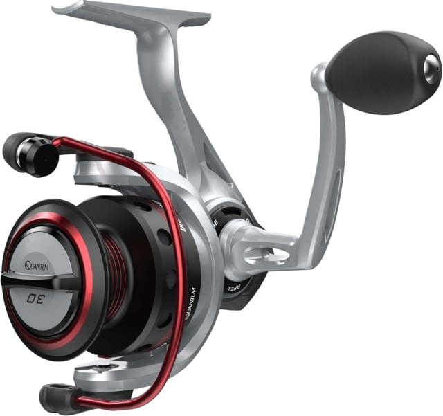 Quantum Drive Spinning Reel 5.2-1 8+1 Size 30 Ambidextrous Silver/Black