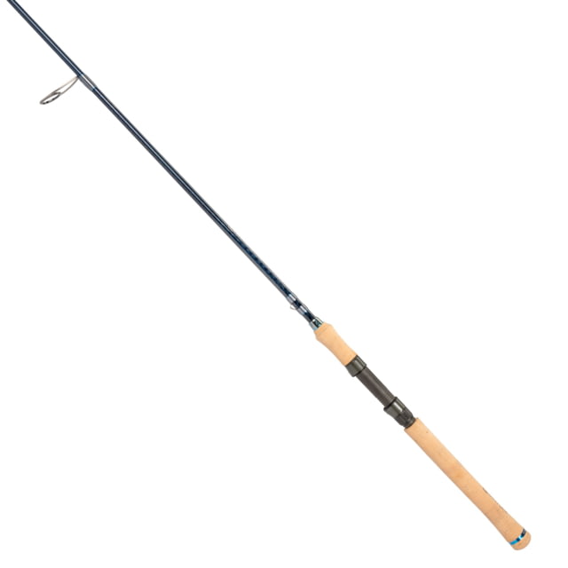 Quantum Myth Spinning Rod 7ft 6in 1-PC Medium Fast Rod HXS30 Graphite Blank Seaguide Line Guides Fuji DPS Reel Seat Cork Handle Gray/Blue