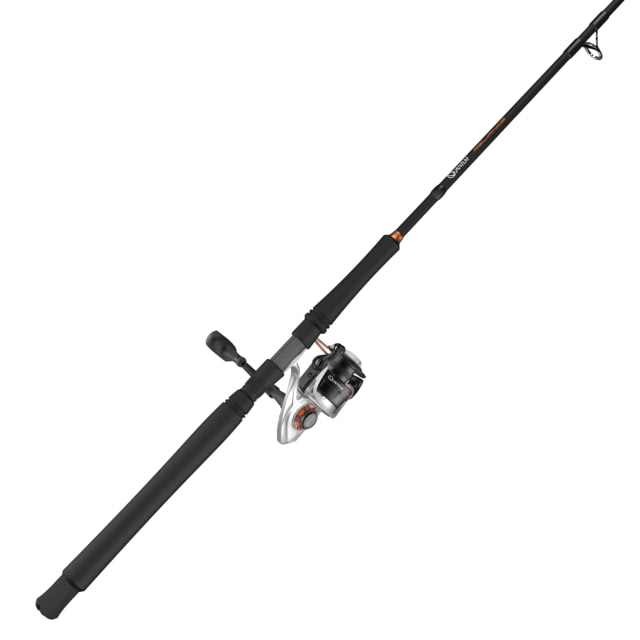 Quantum Reliance Cork Spinning Rod and Reel Combo 7ft 2in Medium-Heavy Fast 1 6.0-1 5+1 Size 40 Ambidextrous Silver/Black