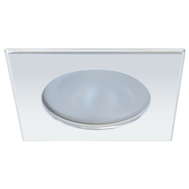 Quick Blake XP Downlight LED - 4W IP66 Spring Mounted - Square Stainless Bezel Round Daylight Light