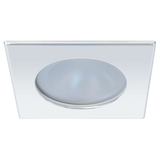 Quick Blake XP Downlight 6W LED Round Light w/ Square Stainless Bezel IP66 Spring Mounted Daylight