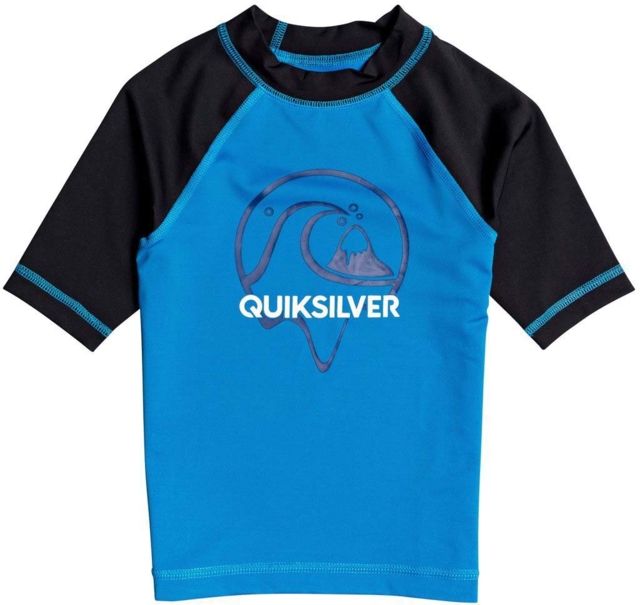 Quiksilver Bubble Dreams Short Sleeve UPF 50 Rashguard Tee - Boy's Blithe 3