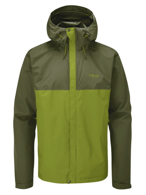 Rab Downpour Eco Jacket - Men's Army/Aspen Green Large