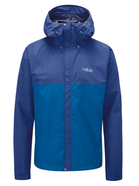 Rab Downpour Eco Jacket - Mens Nightfall Blue/Ascent Blue Small