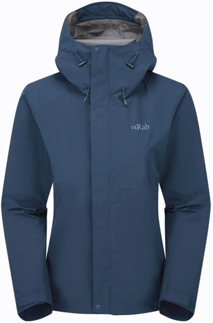 Rab Downpour Jacket - Women's Tempest Blue 10/Small