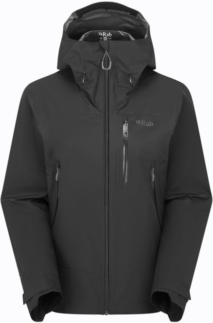 Rab Downpour Mountain Jacket - Women's Black 14/Large