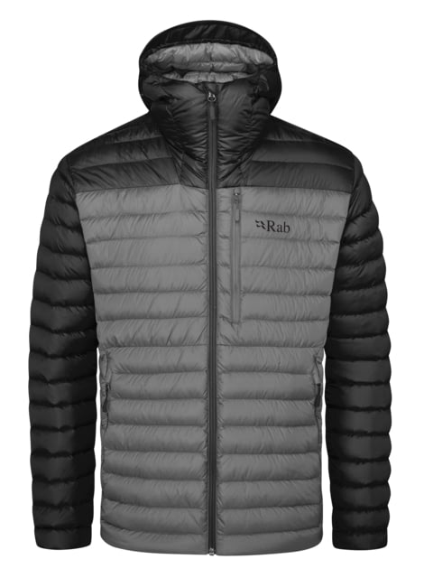Rab Microlight Alpine Jacket – Men’s Black/Graphene Large