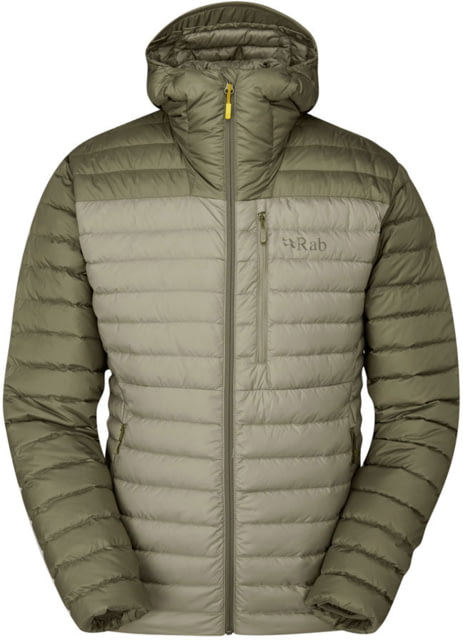 Rab Microlight Alpine Jacket - Mens Light Khaki/Stone Medium
