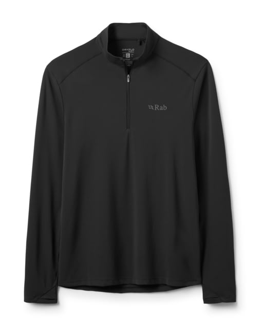 Rab Force Long Sleeve Zip - Men's Black Extra Large