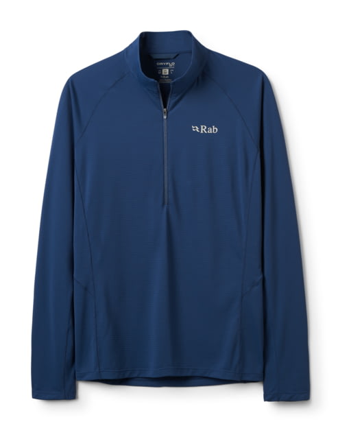 Rab Sonic Long Sleeve Zip - Men's Tempest Blue Medium