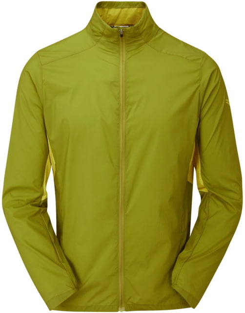 Rab Windveil Jacket - Mens Aspen Green/Zest Large