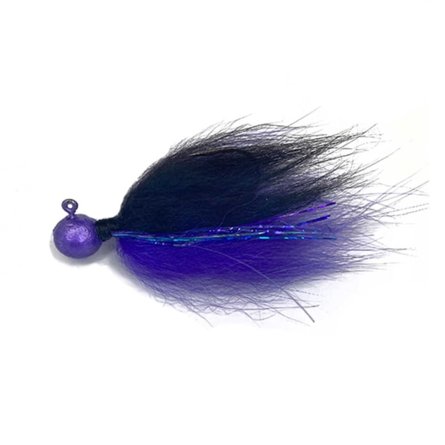 Rabid Baits Hair Jig Owner 1/0 Hook 1/4oz Black/Purple