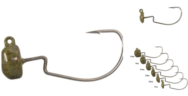 Rabid Baits Rabid Baits Weedless Neds Victory N1 Hooks 5/32oz Green