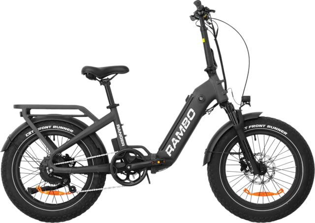 Rambo Bikes Ranger Folding E-Bike Matte Black Small