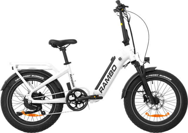 Rambo Bikes Ranger Folding E-Bike Shiny White Small