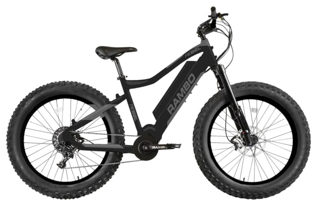 Rambo Bikes REBEL  Full Frame Electric Bike Matte Black/Grey 19 in  XP-BGY