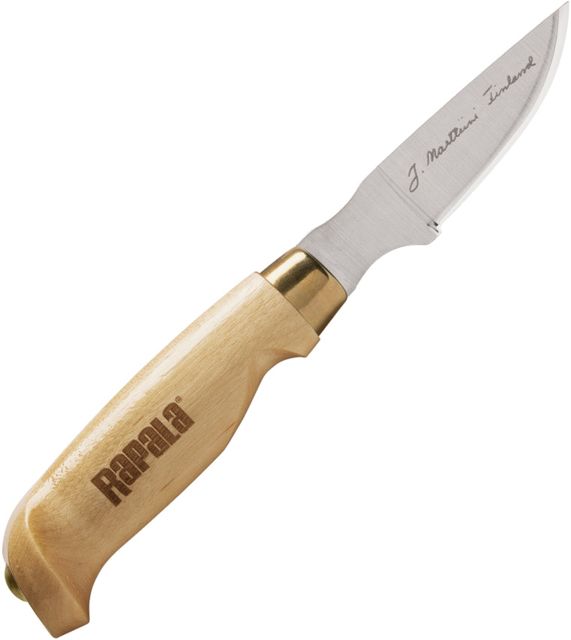 Rapala Birch Collection Caping Fixed Blade Knife 3.5in German Steel Birch Wood Handle