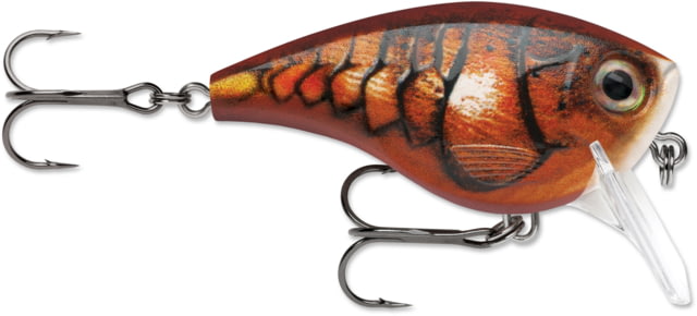 Rapala Rapala BX Mid Brat 05 Balsa Core 2.5in 7/16 oz Running Depth 5ft VMC 4 Trebles Blaze