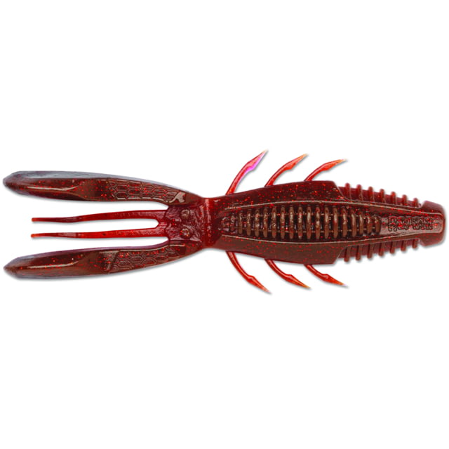 Rapala CrushCity Bronco Bug 4in 6 Per Package Ox Blood Red Flake