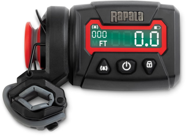 Rapala Digital Line Counter Digital Display w/Backlight Depth Lock Depth Alarm Imperial and Metric Battery Status