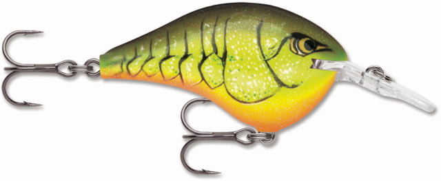 Rapala Dives-To 06 Lure Chartreuse Rootbeer Crawdad