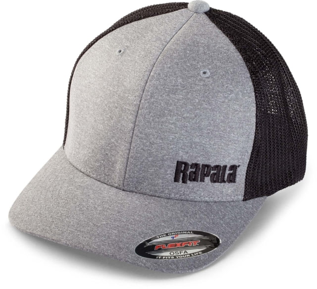 Rapala Flex Fit Cap Heathered Grey/Black Mesh Left Logo