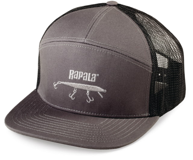 Rapala Hi-Pro 7 Panel Cap Grey Black